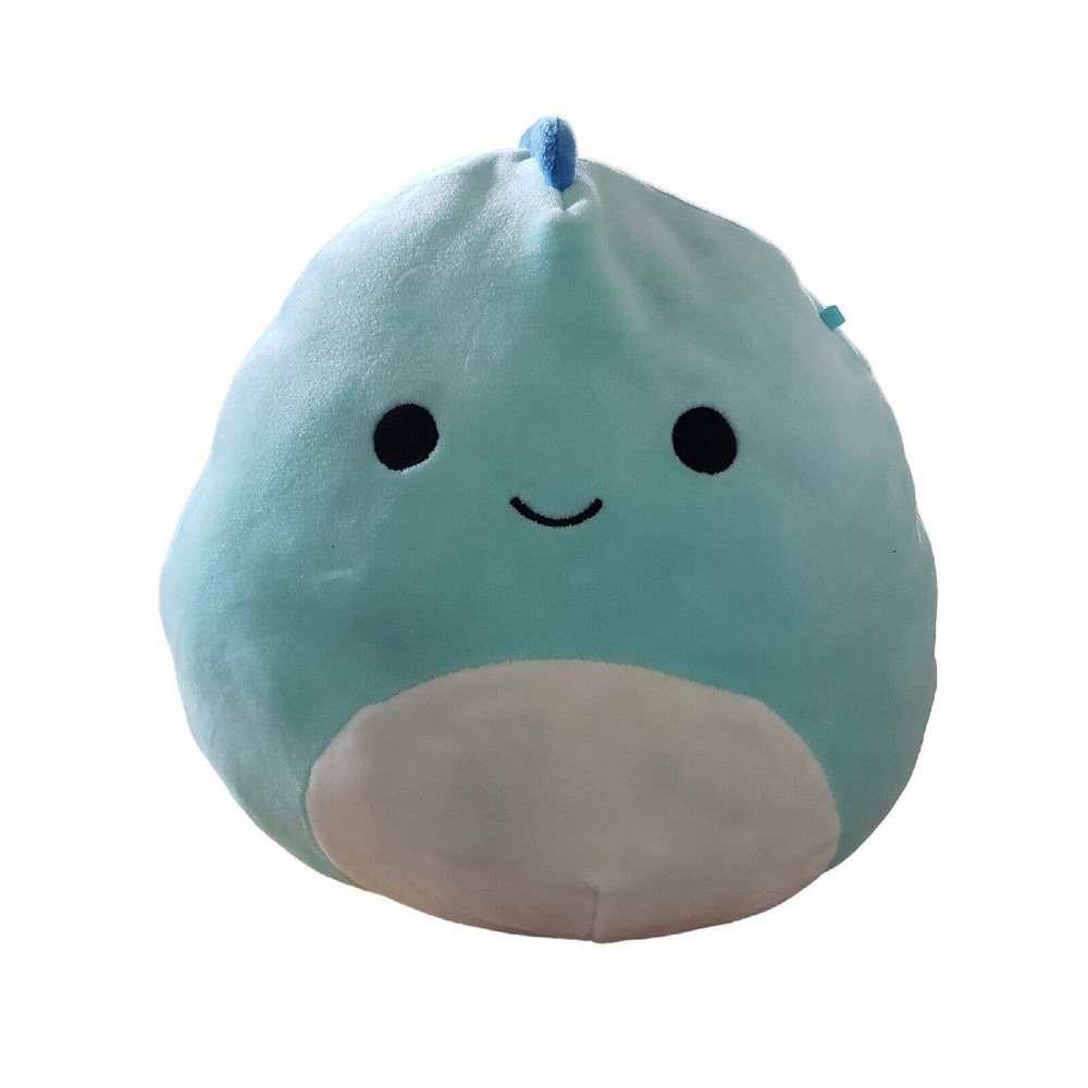 Kellytoy Squishmallows 2019 8" Ben Blue Dinosaur NO EAR TAG See Description